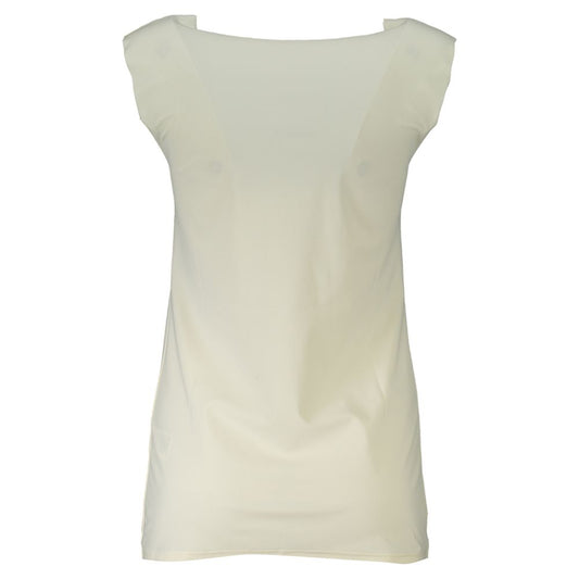 White Elastane Tank Top