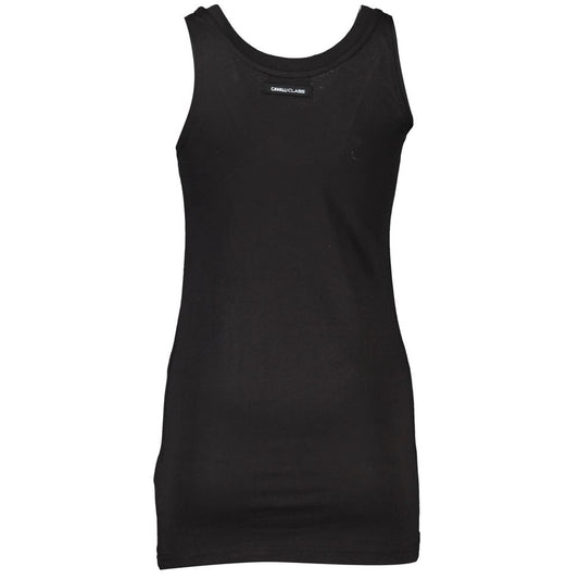 Black Cotton Tank Top
