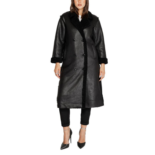 Black Polyester Coat