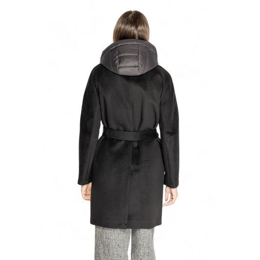 Black Polyester Coat