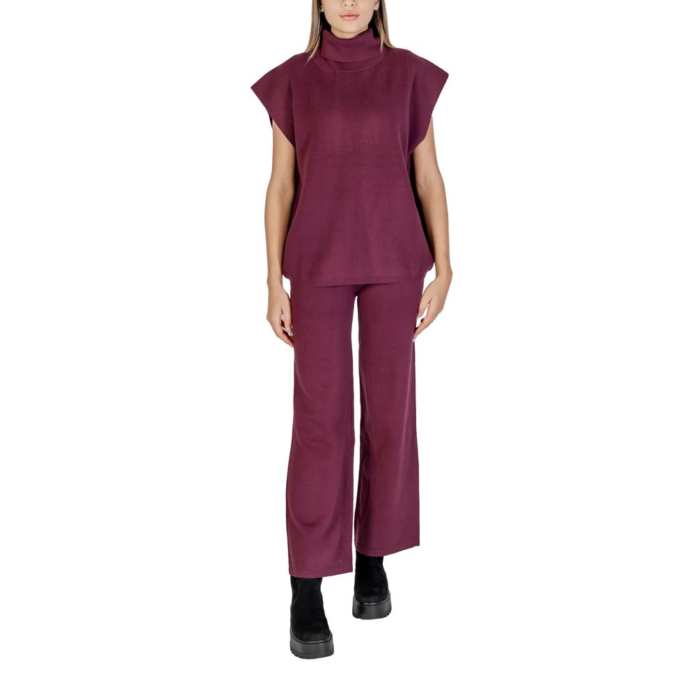 Purple Viscose Turtleneck