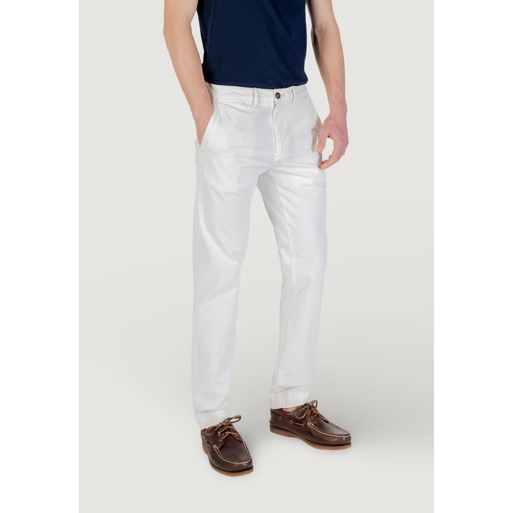 White Cotton Skinny Pants