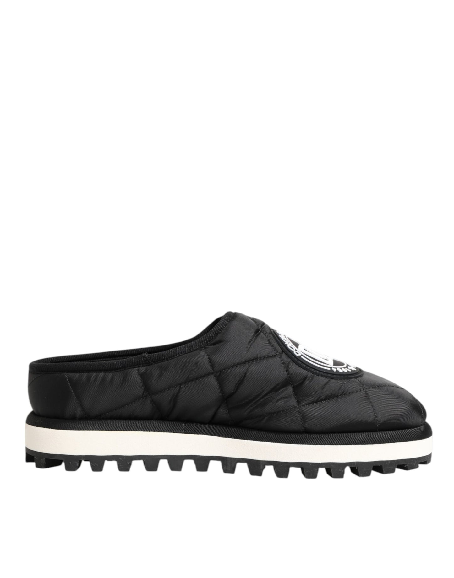 Black Nylon Low Top Slip On Sneaker Shoes