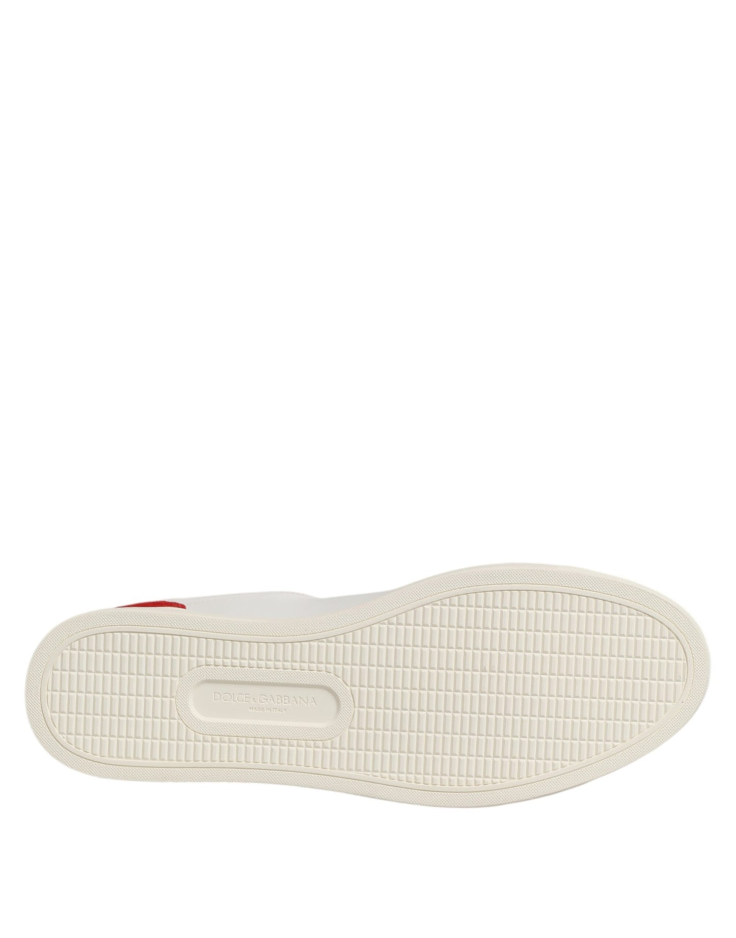 White Red Leather Low Top Men Sneakers Shoes