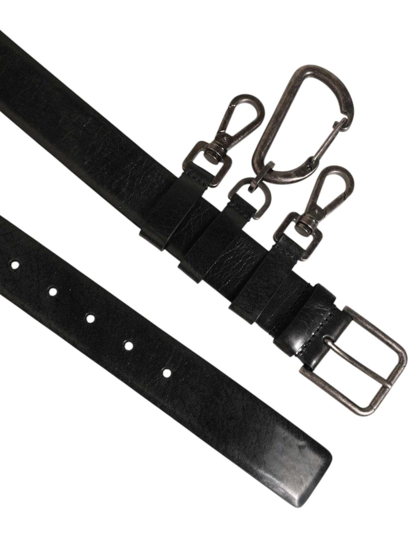 Black Key Ring Clip Attachments Buckle Belt