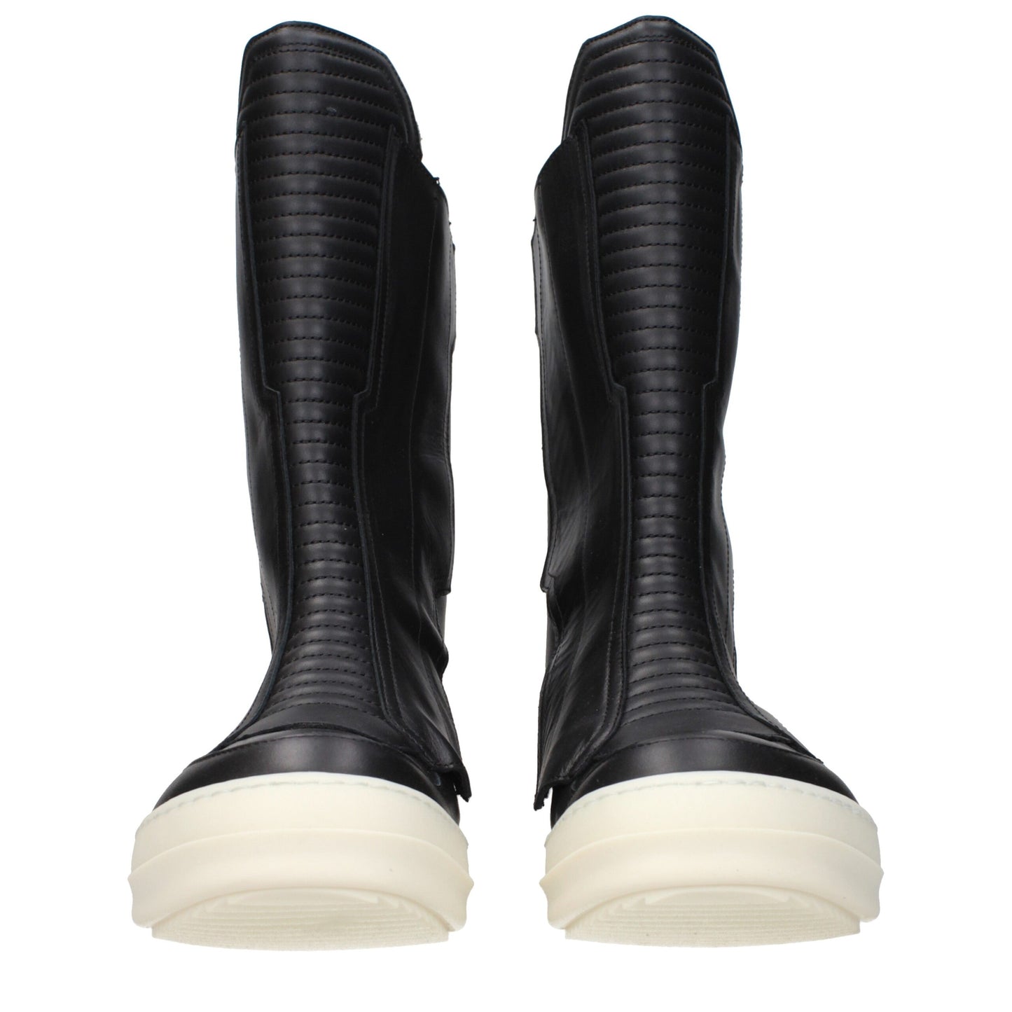 Black Leather Ankle Boots