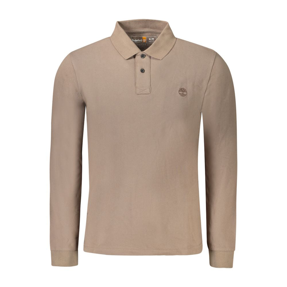 Brown Cotton Polo Shirt