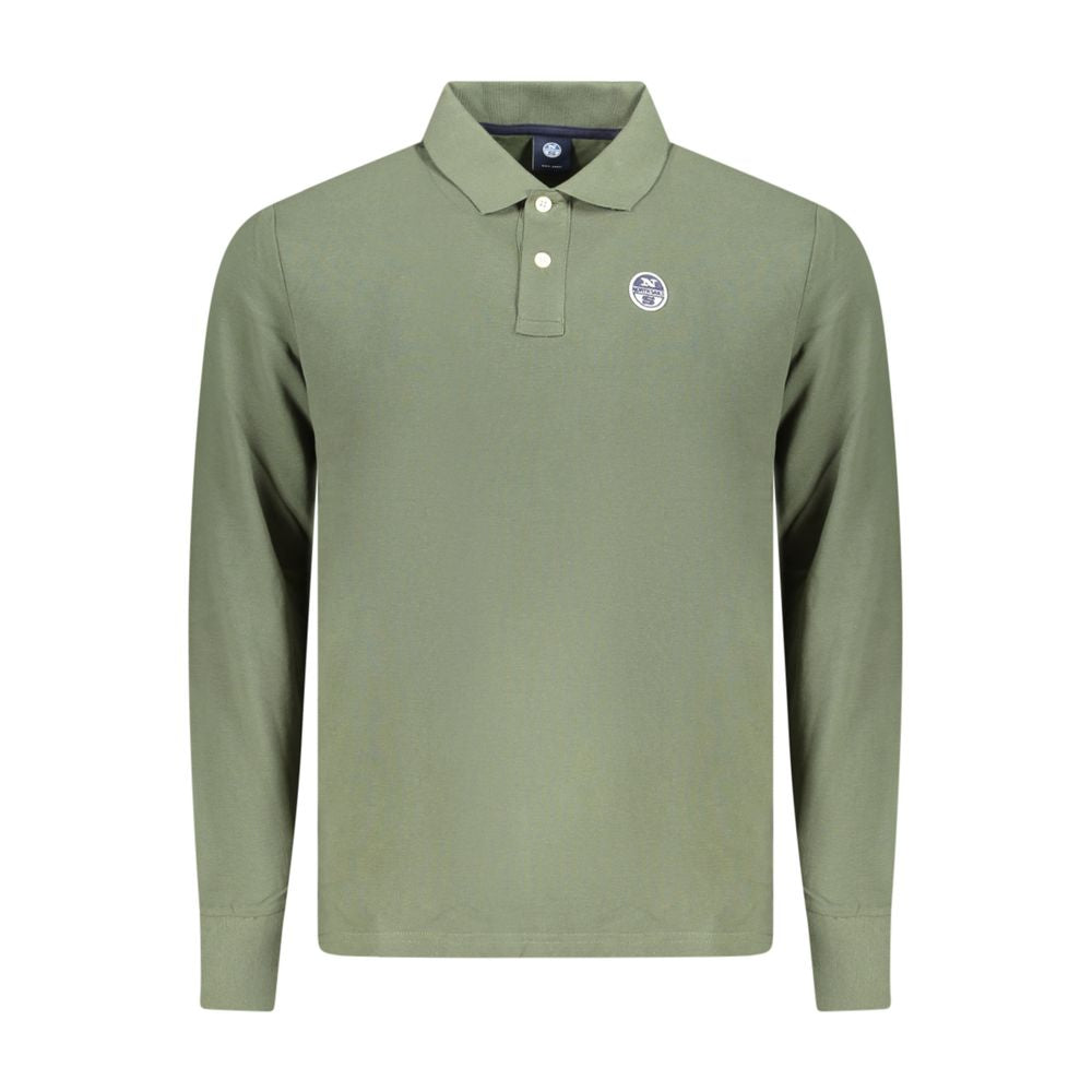 Green Cotton Polo Shirt