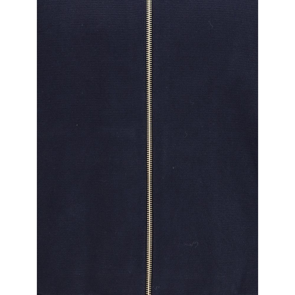 Blue Nylon Sweatshirt