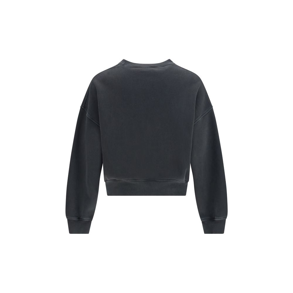 Black Cotton Sweatshirt