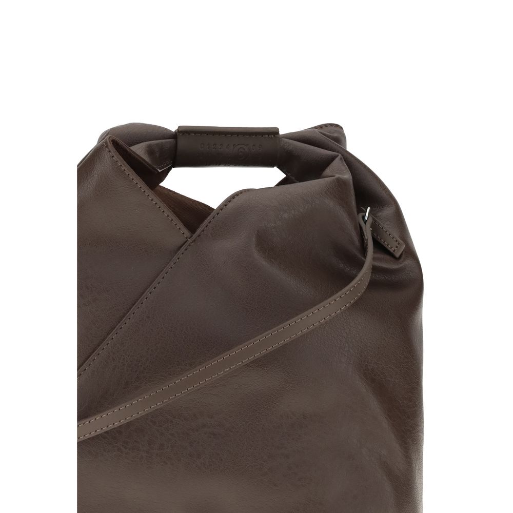 Brown Polyethylene Shoulder Bag