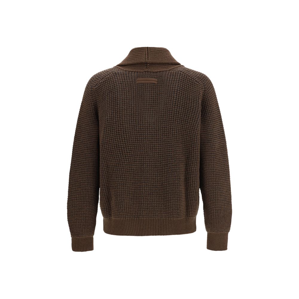 Brown Cashmere Cardigan