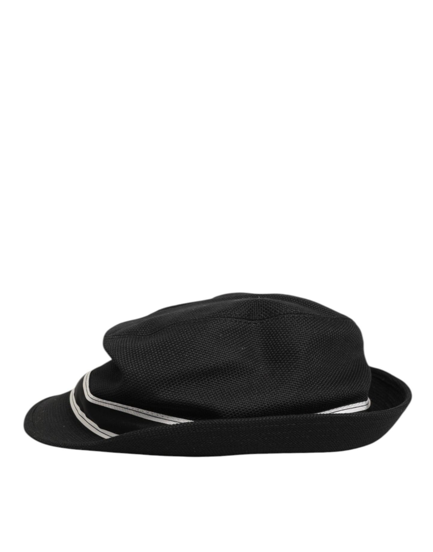 Black Cotton Polka Dot Lining Fedora Men Hat