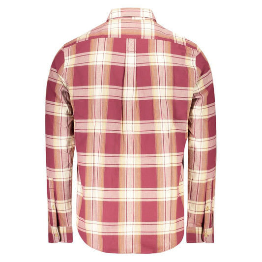 Red Cotton Men Shirt