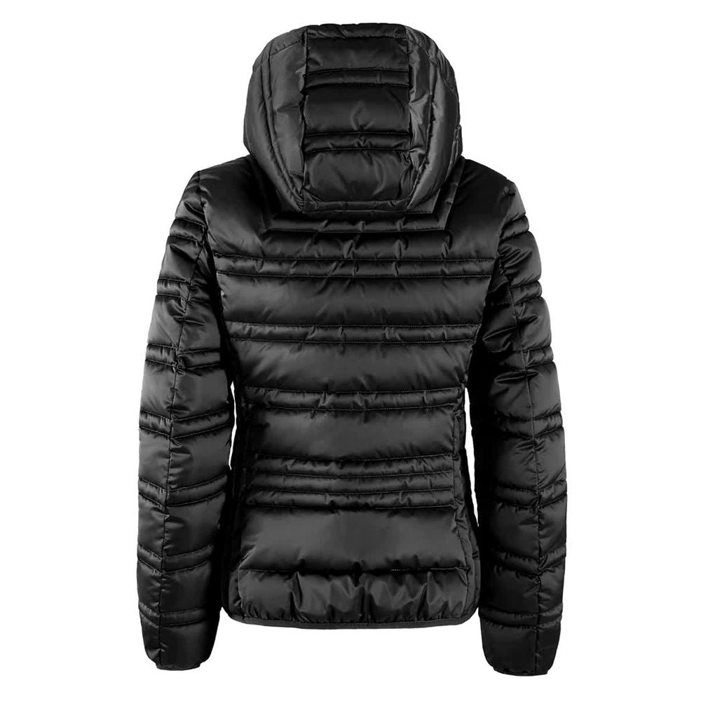 Black Polyester Jackets & Coat