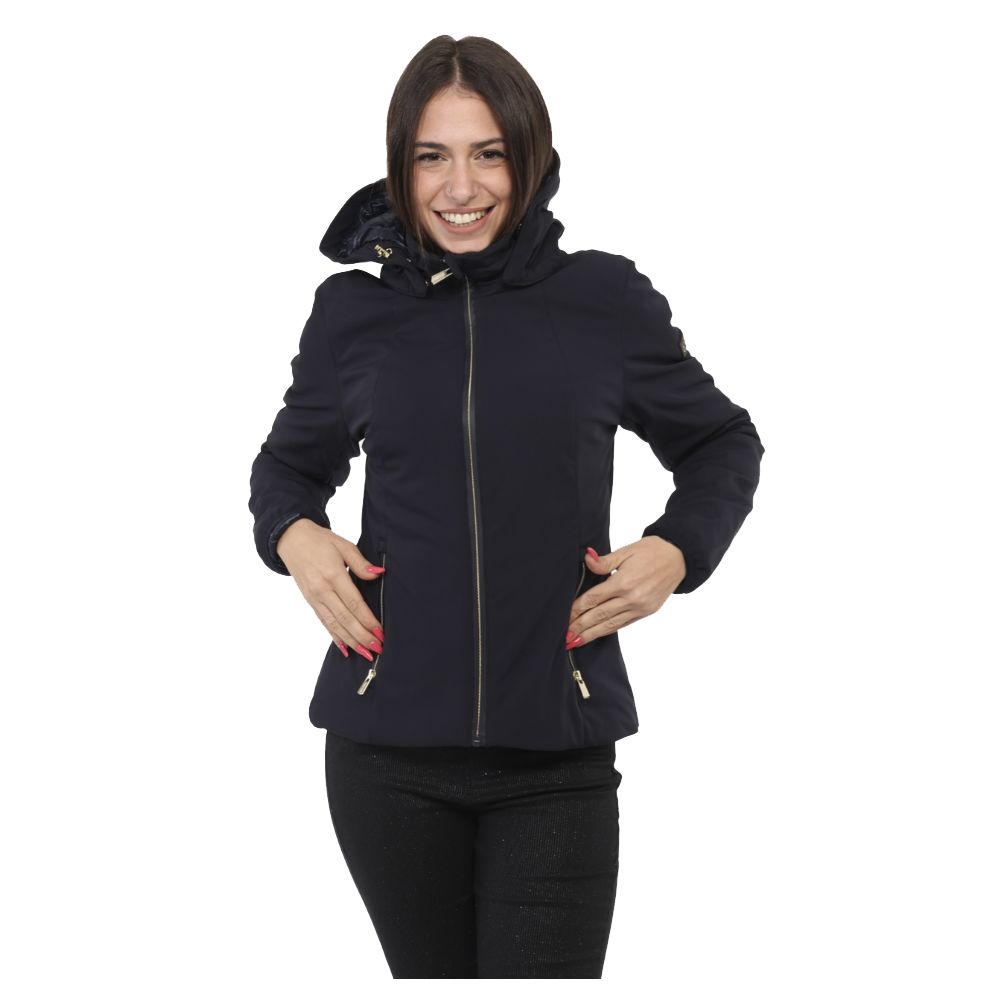 Blue Nylon Jackets & Coat