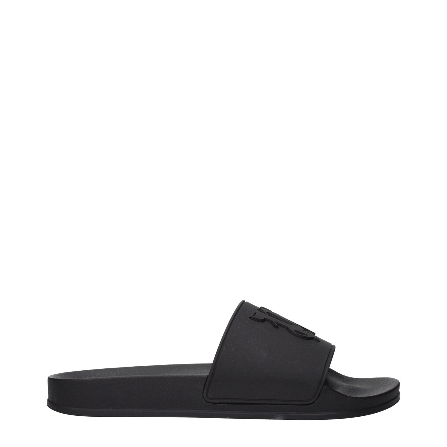 Black Cotton Slippers