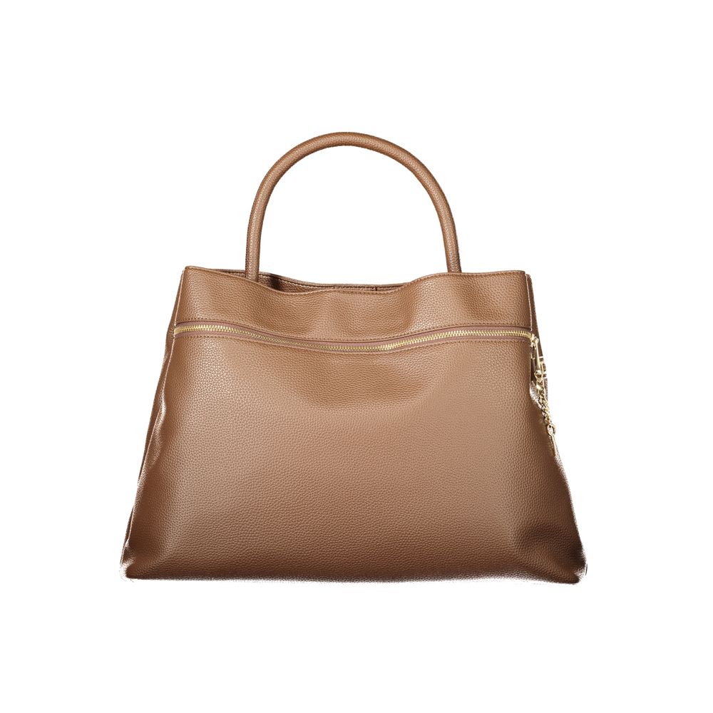 Brown Polyethylene Women Handbag