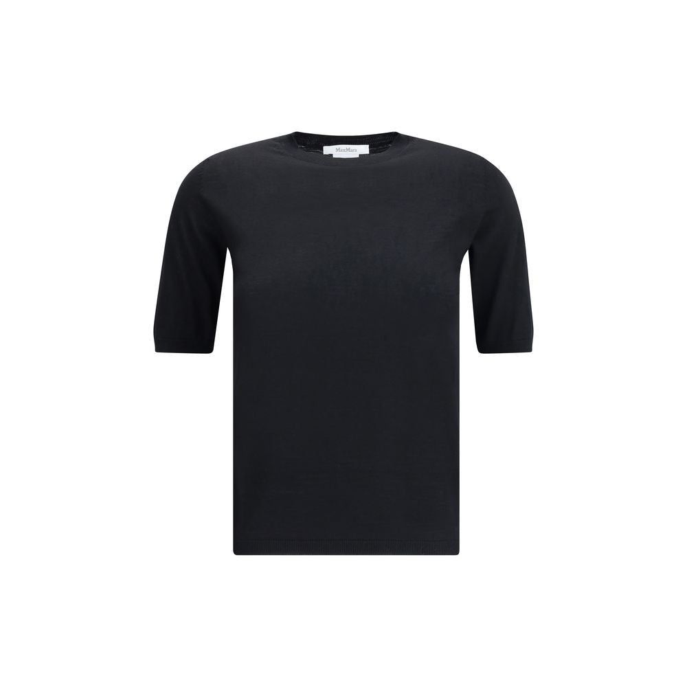 Black Fleece Wool Top