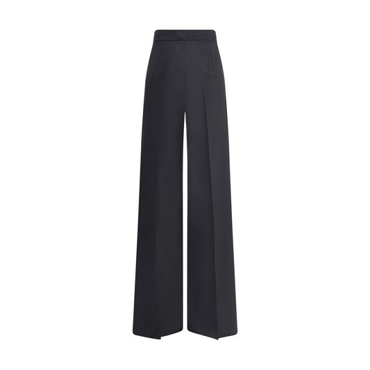 Black Fleece Wool Casual Pants