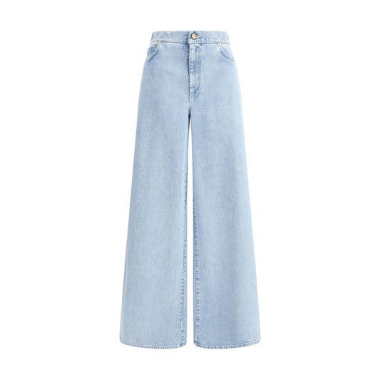 Light Blue Cotton Jeans Denim