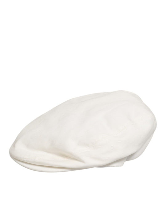 White Cotton Newsboy Cloth Capello Men Cap Hat