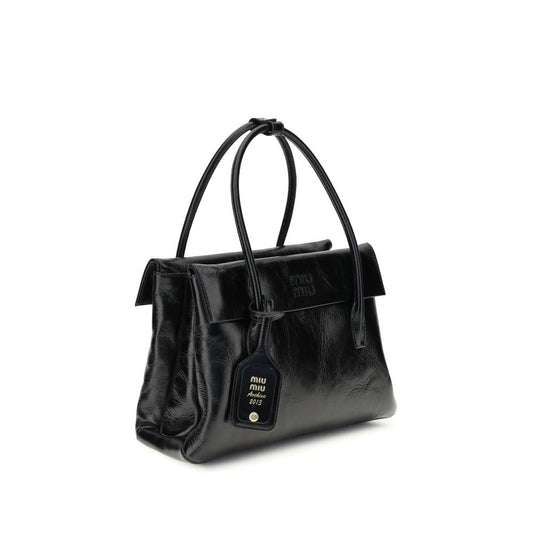 Black Calf Leather Bos Taurus Handbag