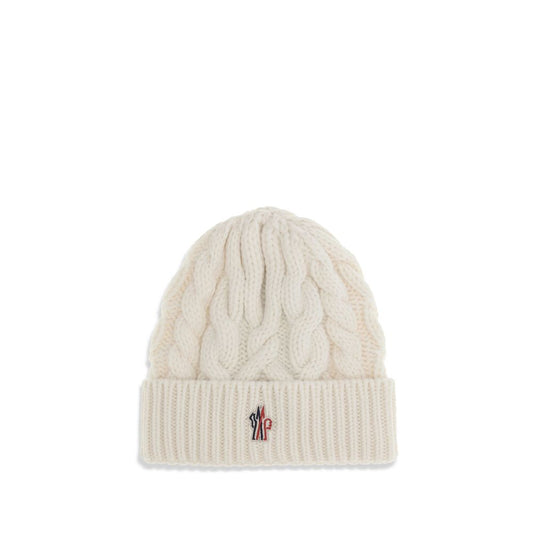 White Fleece Wool Beanie