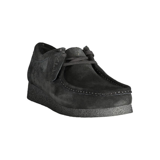 Black Leather Men Sneaker