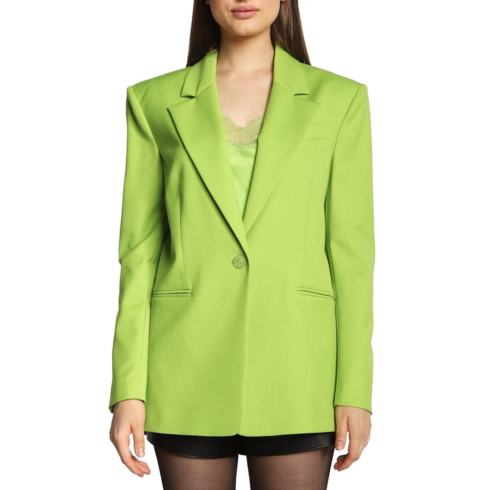 Green Polyester Blazer