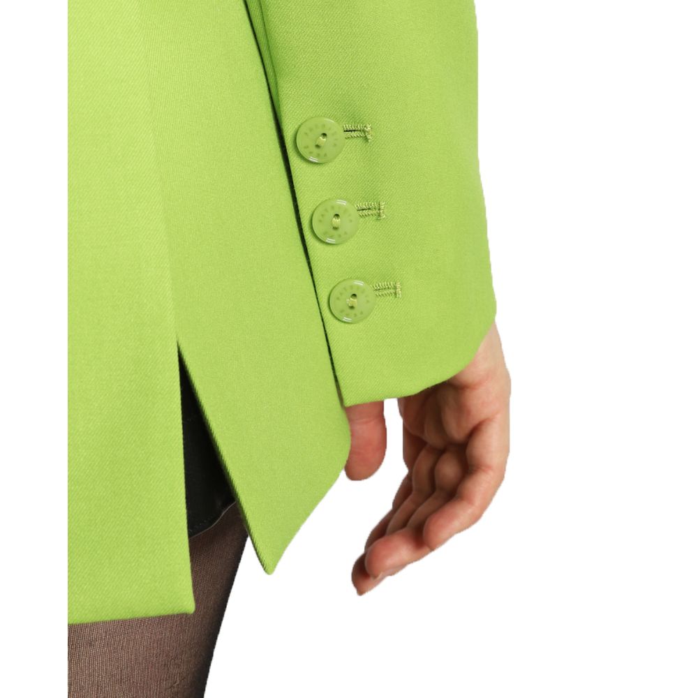 Green Polyester Blazer