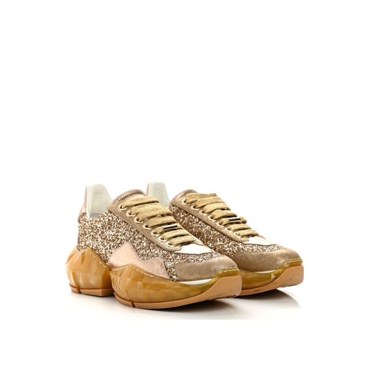 Gold Calfskin Chunky Sneakers