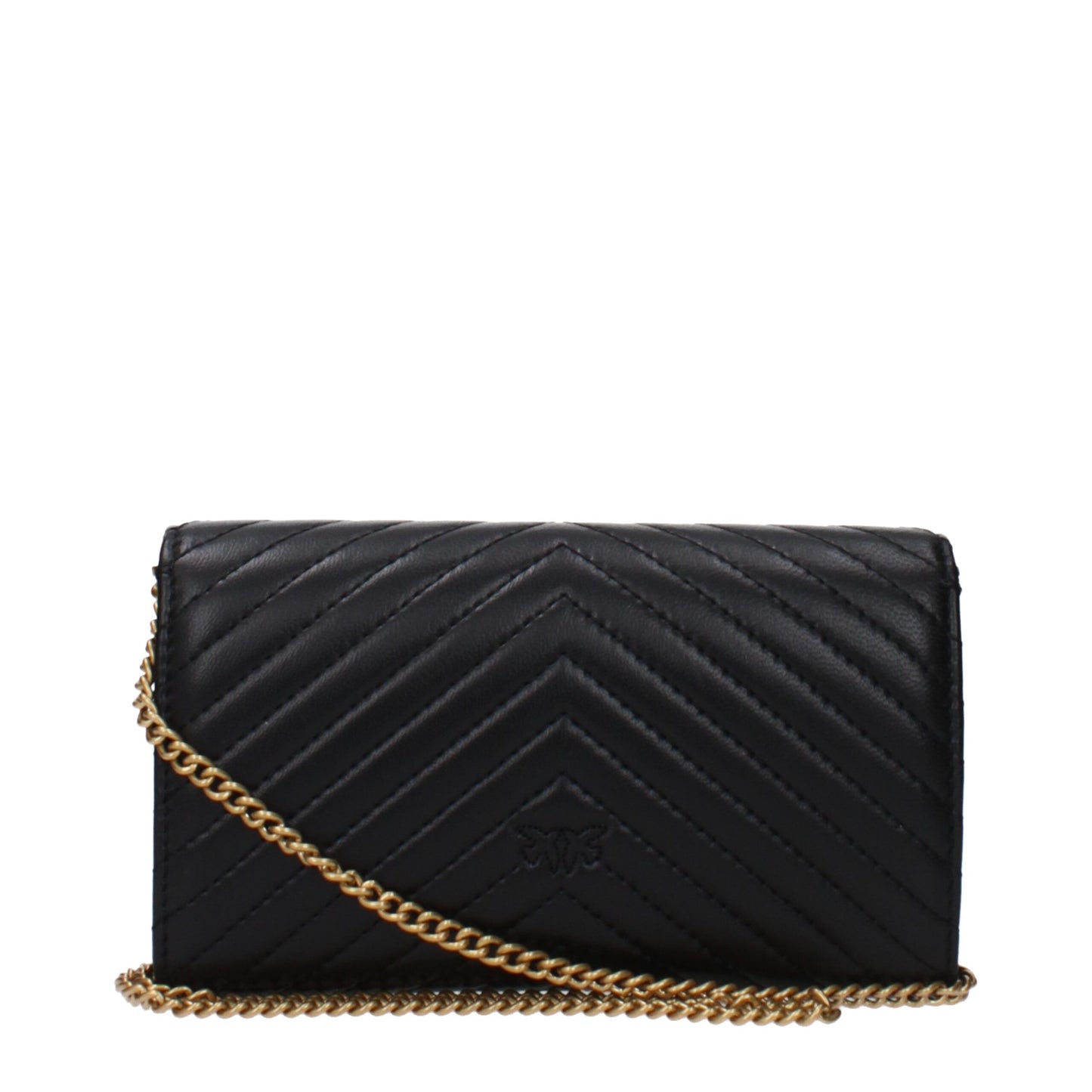 Black Leather Clutch Bag