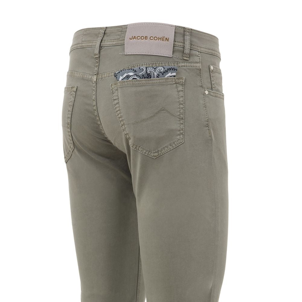 Gray Cotton Skinny Pants