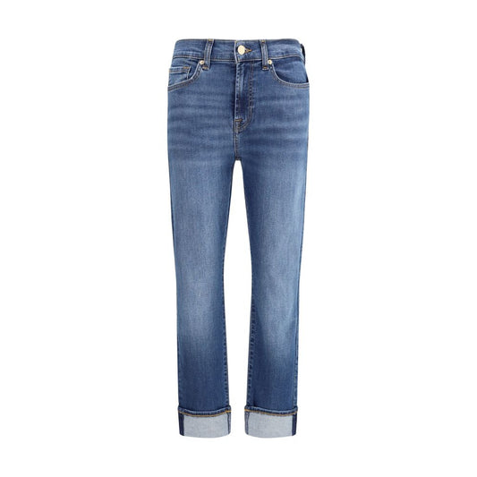 Blue Cotton Relaxed Fit Jeans