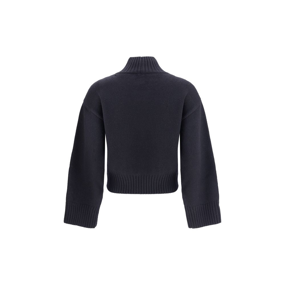 Black Fleece Wool Sweater