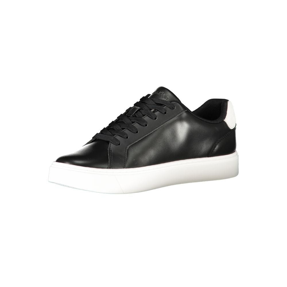 Black Leather Men Sneaker