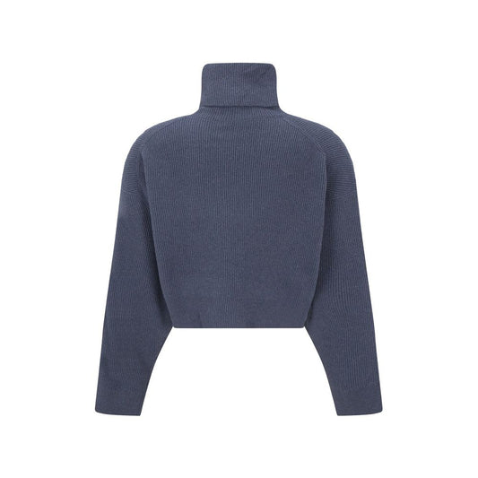 Blue Cashmere Turtleneck