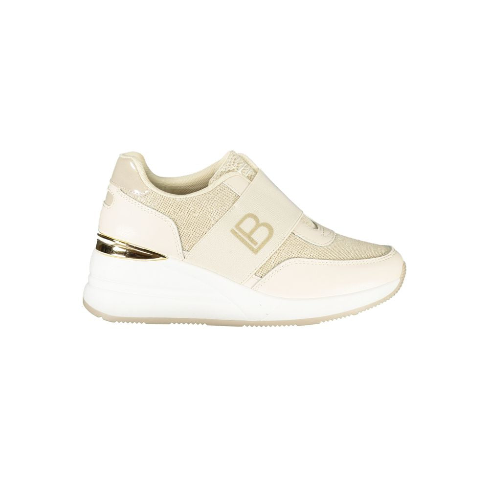 Beige Polyester Women Sneaker