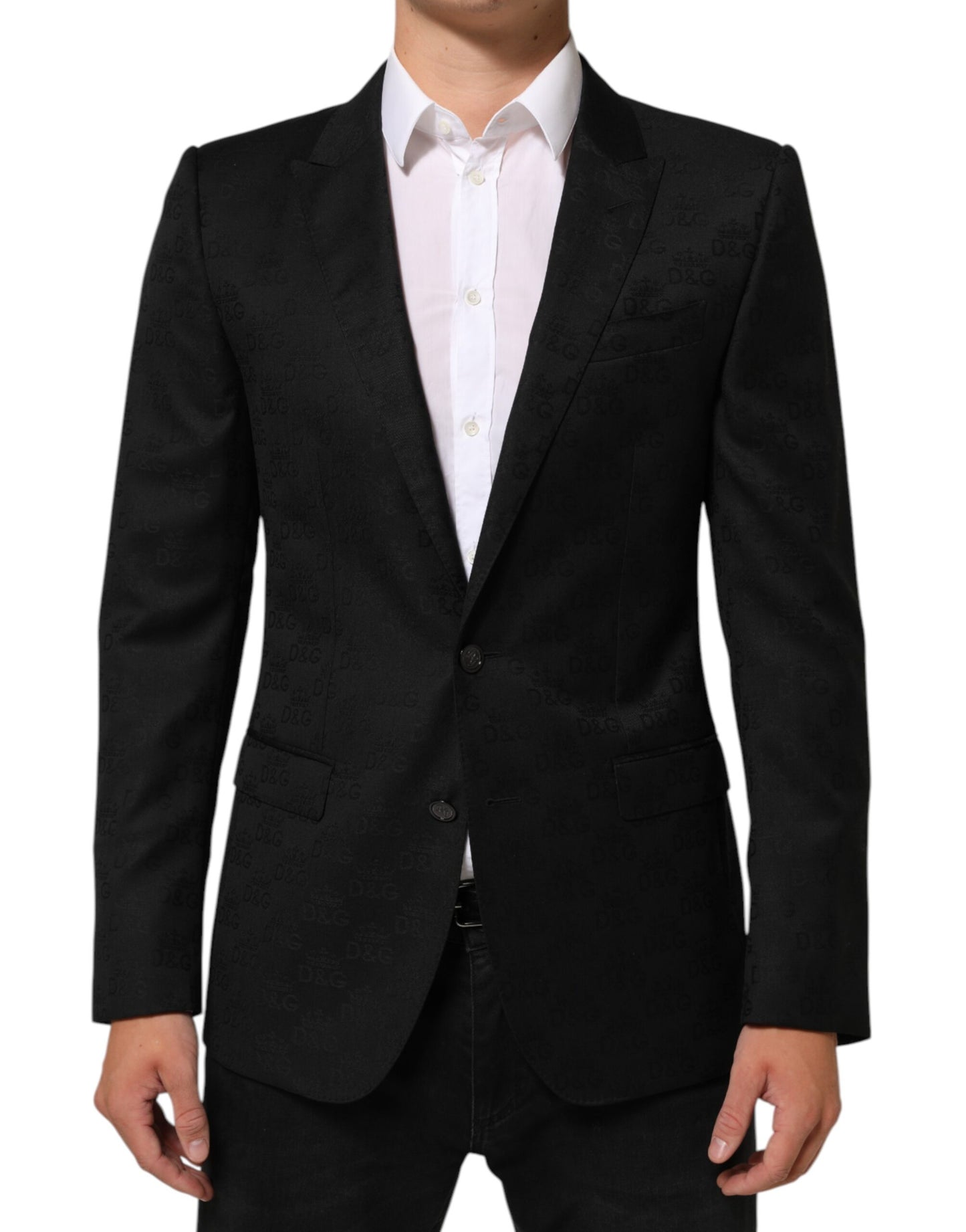 Black MARTINI 2 Buttons Suit Jacket Blazer