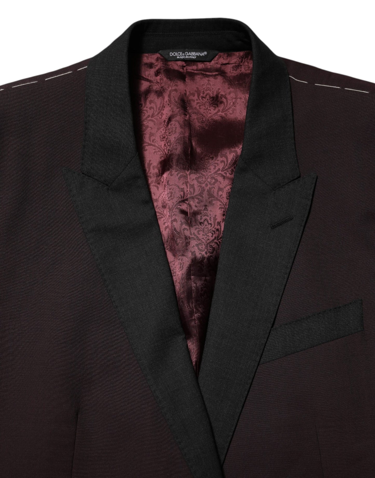 Maroon Wool 2 Buttons Suit Jacket Blazer