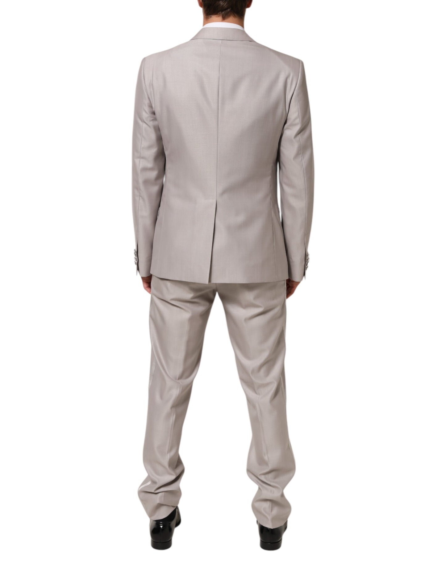Light Gray Wool 2 Piece MARTINI Formal Suit