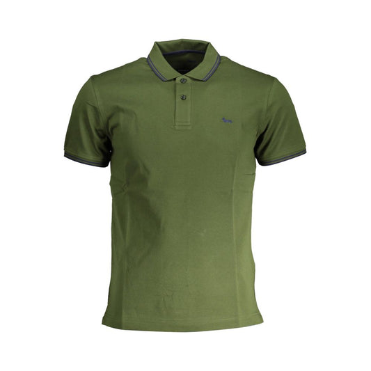 Green Cotton Polo Shirt
