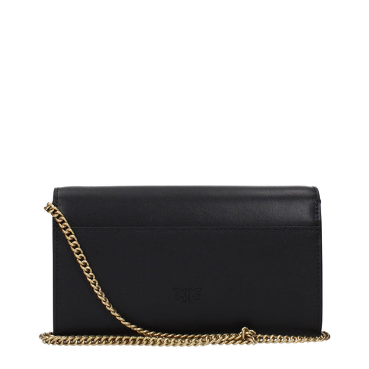 Black Leather Clutch Bag