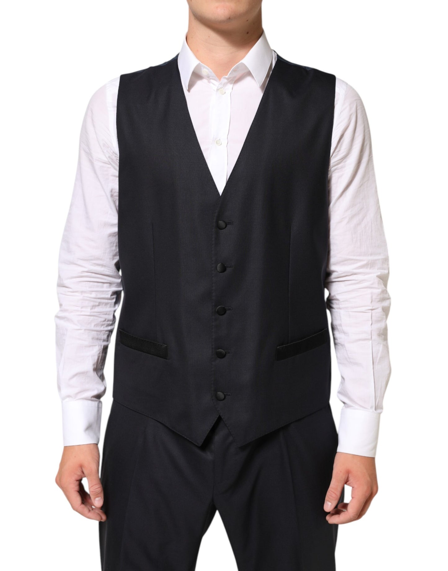 Black MARTINI 2 Buttons Suit 3 Piece Suit