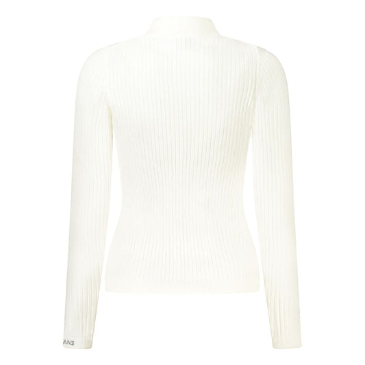 White Cotton Women Sweater
