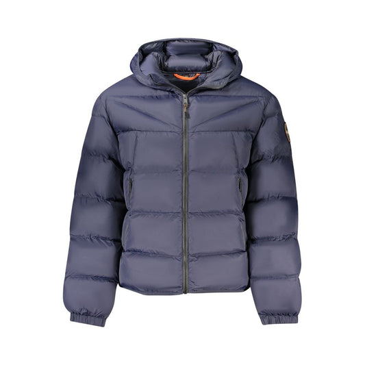 Blue Polyamide Men's Jacket
