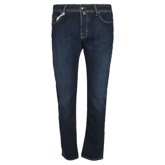 Blue Cotton Jeans Denim
