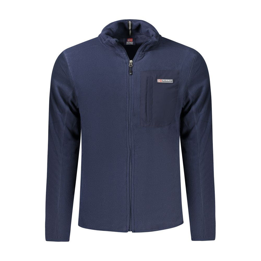 Blue Polyester Sweatshirt