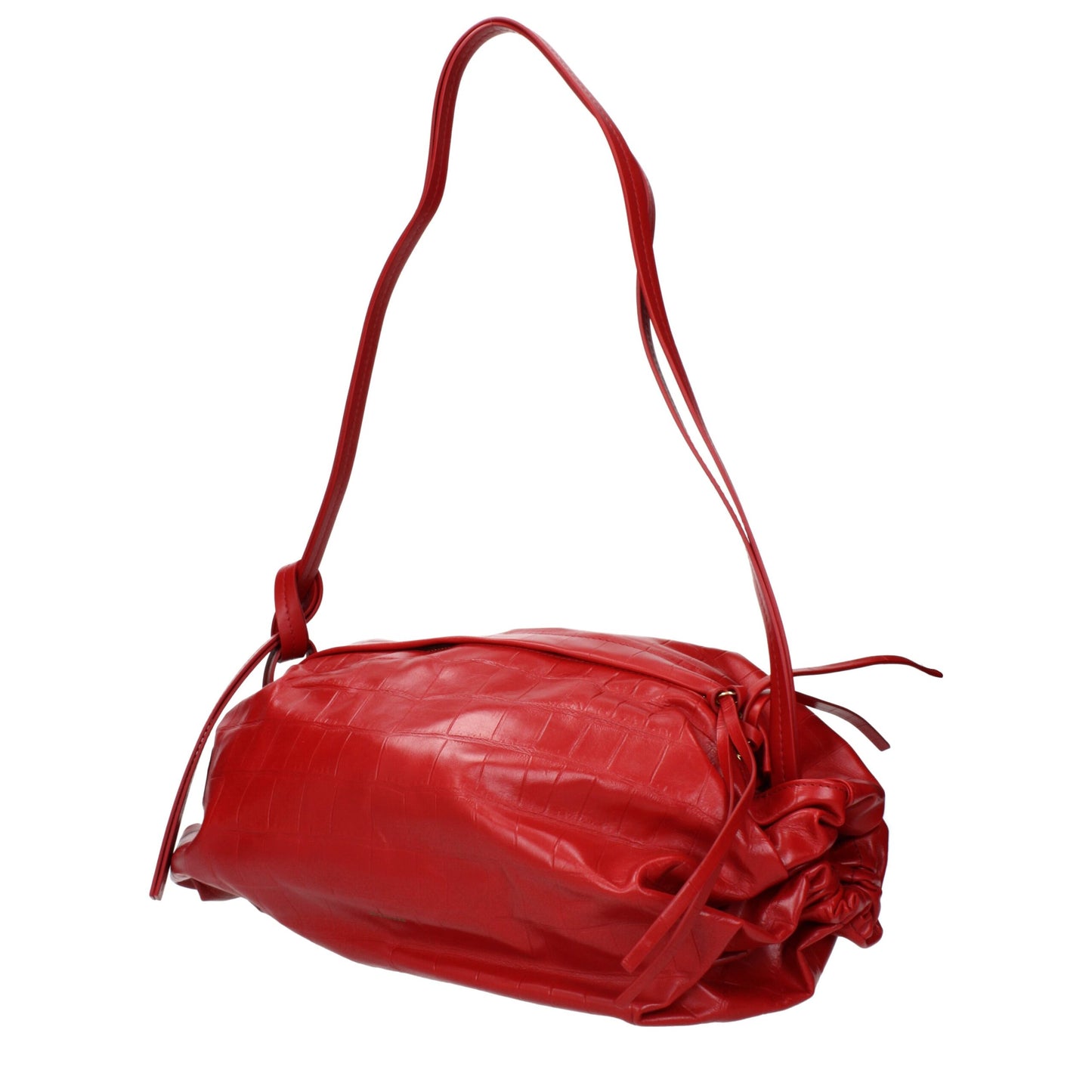Red Leather Shoulder Bag